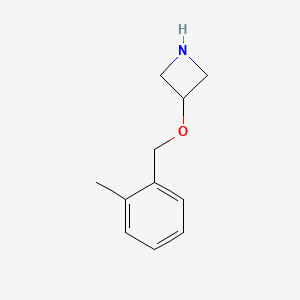 B1391683 3-[(2-Methylbenzyl)oxy]azetidine CAS No. 1121612-93-8