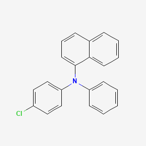 molecular formula C22H16ClN B13916838 N-(4-chlorophenyl)-N-phenylnaphthalen-1-amine 