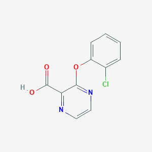 molecular formula C11H7ClN2O3 B1391689 3-(2-Chlorophenoxy)pyrazine-2-carboxylic acid CAS No. 1228551-81-2