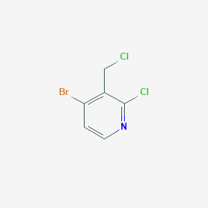 molecular formula C6H4BrCl2N B13916890 4-Bromo-2-chloro-3-(chloromethyl)pyridine 