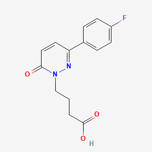 molecular formula C14H13FN2O3 B1391690 4-[3-(4-氟苯基)-6-氧代吡啶-1(6H)-基]丁酸 CAS No. 1283109-64-7