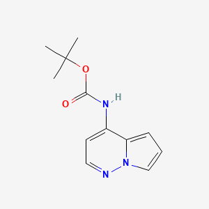 molecular formula C12H15N3O2 B13916916 Tert-butyl N-pyrrolo[1,2-B]pyridazin-4-ylcarbamate 