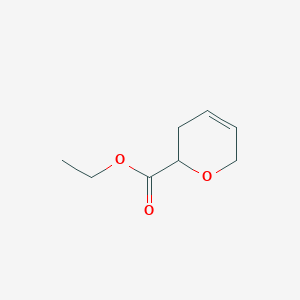 molecular formula C8H12O3 B13916926 Ethyl 3,6-dihydro-2H-pyran-2-carboxylate 