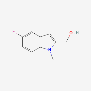 molecular formula C10H10FNO B1391693 (5-氟-1-甲基-1H-吲哚-2-基)甲醇 CAS No. 906543-03-1