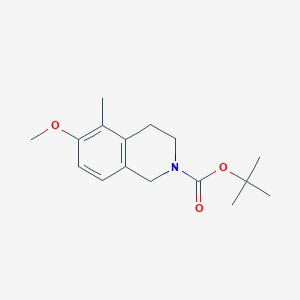 molecular formula C16H23NO3 B13916941 tert-butyl 6-methoxy-5-methyl-3,4-dihydro-1H-isoquinoline-2-carboxylate 