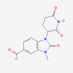 1-(2,6-Dioxopiperidin-3-yl)-3-methyl-2-oxo-2,3-dihydro-1H-benzo[d]imidazole-5-carbaldehyde