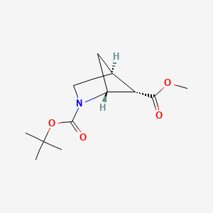 O2-Tert-butyl O5-methyl endo-2-azabicyclo[2.1.1]hexane-2,5-dicarboxylate