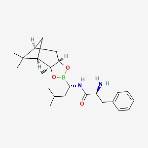 N-{(1S)-3-methyl-1-[(3aS,4S,6S,7aS)-3a,5,5-trimethylhexahydro-4,6-methano-1,3,2-benzodioxaborol-2-yl]butyl}phenylalanine amide