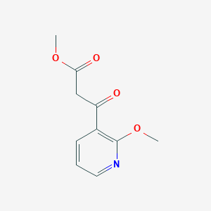 molecular formula C10H11NO4 B1391715 Methyl 3-(2-methoxypyridin-3-yl)-3-oxopropanoate CAS No. 1229625-42-6