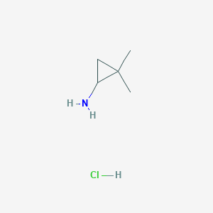 molecular formula C5H12ClN B1391718 2,2-Dimethylcyclopropan-1-amine hydrochloride CAS No. 674367-28-3