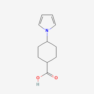 molecular formula C11H15NO2 B1391719 4-(1H-pyrrol-1-yl)cyclohexane-1-carboxylic acid CAS No. 1179917-63-5