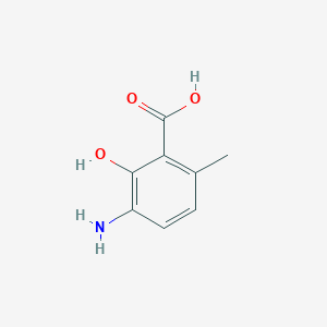 molecular formula C8H9NO3 B13917191 3-Amino-2-hydroxy-6-methylbenzoic acid 