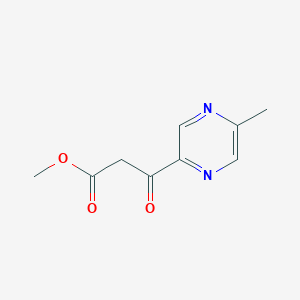 molecular formula C9H10N2O3 B1391722 Methyl 3-(5-methylpyrazin-2-yl)-3-oxopropanoate CAS No. 1229623-67-9