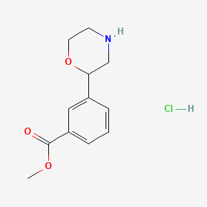 Methyl 3-morpholin-2-ylbenzoate;hydrochloride