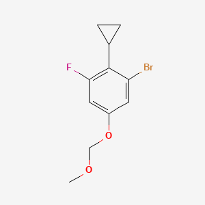 1-Bromo-2-cyclopropyl-3-fluoro-5-(methoxymethoxy)benzene