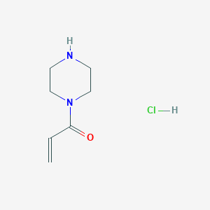 molecular formula C7H13ClN2O B1391727 1-(哌嗪-1-基)丙-2-烯-1-酮盐酸盐 CAS No. 1235440-97-7