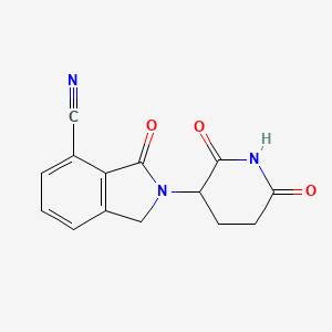 2-(2,6-Dioxopiperidin-3-yl)-3-oxoisoindoline-4-carbonitrile