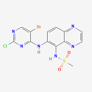 N-{6-[(5-bromo-2-chloropyrimidin-4-yl)amino]quinoxalin-5-yl}methanesulfonamide