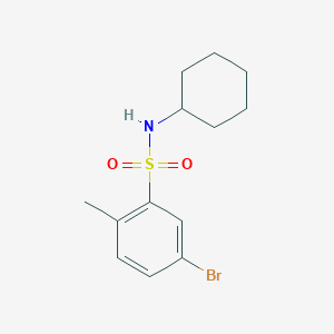 molecular formula C13H18BrNO2S B1391730 5-溴-N-环己基-2-甲基苯磺酰胺 CAS No. 903596-35-0