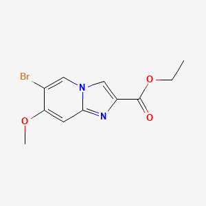 Ethyl 6-bromo-7-methoxyimidazo[1,2-a]pyridine-2-carboxylate