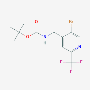 tert-Butyl ((5-bromo-2-(trifluoromethyl)pyridin-4-yl)methyl)carbamate