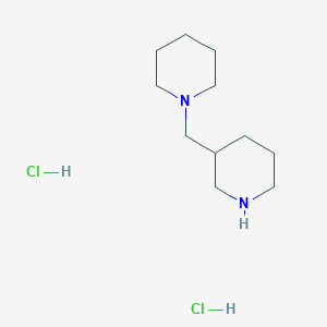 molecular formula C11H24Cl2N2 B1391735 3-(哌啶-1-基甲基)哌啶二盐酸盐 CAS No. 81310-57-8