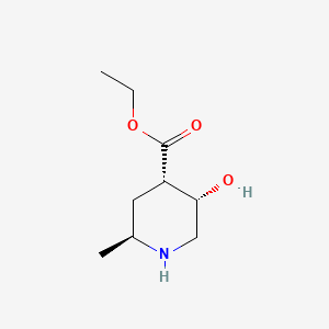 molecular formula C9H17NO3 B13917367 ethyl (2S,4S,5S)-5-hydroxy-2-methyl-piperidine-4-carboxylate 