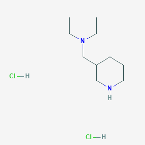 molecular formula C10H24Cl2N2 B1391737 二乙基（哌啶-3-基甲基）胺二盐酸盐 CAS No. 1220021-29-3