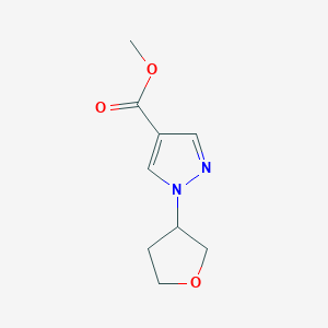 Methyl 1-(tetrahydro-3-furanyl)-1H-pyrazole-4-carboxylate