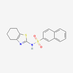 N-(4,5,6,7-tetrahydro-1,3-benzothiazol-2-yl)naphthalene-2-sulfonamide