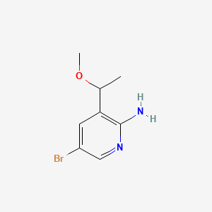 5-Bromo-3-(1-methoxyethyl)pyridin-2-amine