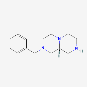 (9aR)-2-Benzyl-1,3,4,6,7,8,9,9a-octahydropyrazino[1,2-a]pyrazine