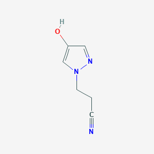 3-(4-hydroxy-1H-pyrazol-1-yl)propanenitrile