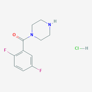 molecular formula C11H13ClF2N2O B1391746 1-(2,5-二氟苯甲酰)哌嗪盐酸盐 CAS No. 1221724-79-3