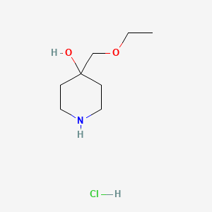 4-(Ethoxymethyl)piperidin-4-ol;hydrochloride