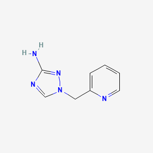 molecular formula C8H9N5 B1391751 1-(pyridin-2-ylmethyl)-1H-1,2,4-triazol-3-amine CAS No. 1184416-55-4