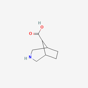 molecular formula C8H13NO2 B1391752 3-氮杂双环[3.2.1]辛烷-8-羧酸 CAS No. 1240562-11-1