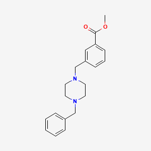 molecular formula C20H24N2O2 B1391755 3-[(4-苄基哌嗪-1-基)甲基]苯甲酸甲酯 CAS No. 1223253-84-6