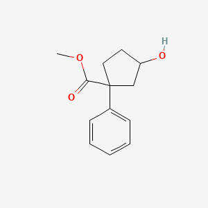 Methyl 3-hydroxy-1-phenylcyclopentanecarboxylate