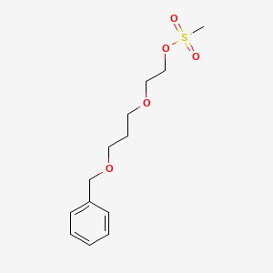 molecular formula C13H20O5S B13917620 2-(3-(Benzyloxy)propoxy)ethyl methanesulfonate 