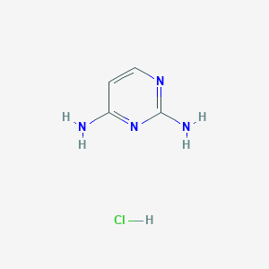 molecular formula C4H7ClN4 B13917679 Pyrimidine-2,4-diamine hydrochloride 