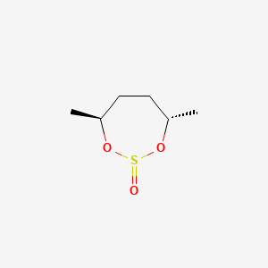 molecular formula C6H12O3S B13917686 (4S,7S)-4,7-Dimethyl-1,3,2-dioxathiepane 2-oxide 