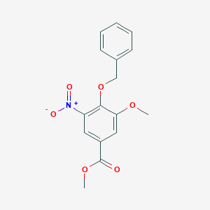 molecular formula C16H15NO6 B1391777 甲基4-(苄氧基)-3-甲氧基-5-硝基苯甲酸酯 CAS No. 1221791-58-7