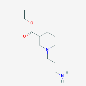 molecular formula C11H22N2O2 B1391778 1-(3-氨基丙基)-3-哌啶甲酸乙酯 CAS No. 1221792-43-3