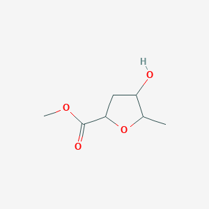 molecular formula C7H12O4 B139178 Methyl 4-hydroxy-5-methyloxolane-2-carboxylate CAS No. 152204-27-8