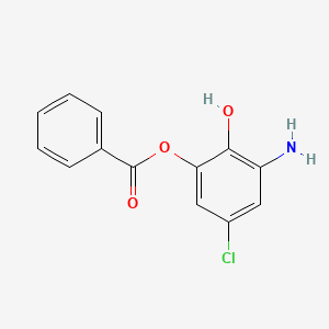 molecular formula C13H10ClNO3 B1391791 3-Amino-5-chloro-2-hydroxyphenyl benzoate CAS No. 1221791-82-7