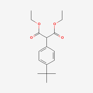 molecular formula C17H24O4 B13917919 1,3-Diethyl 2-(4-tert-butylphenyl)propanedioate 