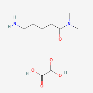 molecular formula C9H18N2O5 B1391795 草酸5-氨基-N,N-二甲基戊酰胺盐 CAS No. 1221792-33-1