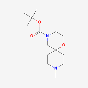 Tert-butyl 9-methyl-1-oxa-4,9-diazaspiro[5.5]undecane-4-carboxylate