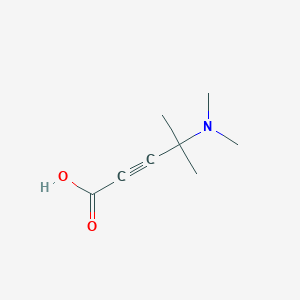 molecular formula C8H13NO2 B13917989 4-(Dimethylamino)-4-methyl-2-pentynoic acid 